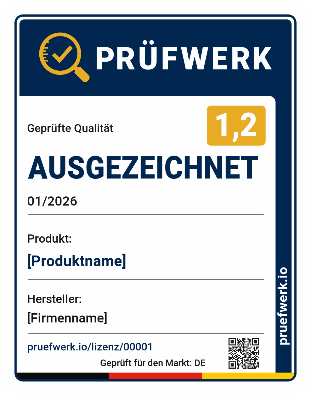 Prüfwerk Qualitätssiegel